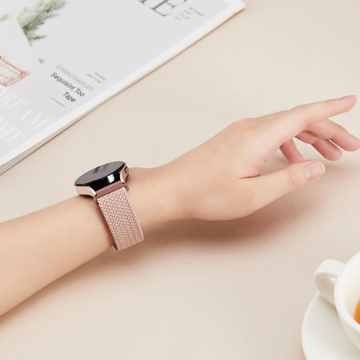 20mm Watch Bands Compatible with Samsung Galaxy Watch 7 FE 6 5 4 40mm 44mm, Galaxy Watch 6 4 Classic, Galaxy Watch 5Pro, Galaxy Watch 3 41mm, Galaxy Active2, 3Pack Stretchy Watch Straps for Women and Men