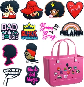 Bag Charms Compatible for Bogg Bags Accessories Decoration fits for Simply Southern Beach Totes,Rubber Beach Totes Accessories