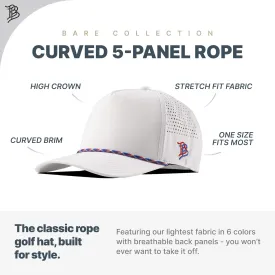 Branded Bills Dad Script 5 Panel Rope, Lightweight, Comfortable Baseball Cap