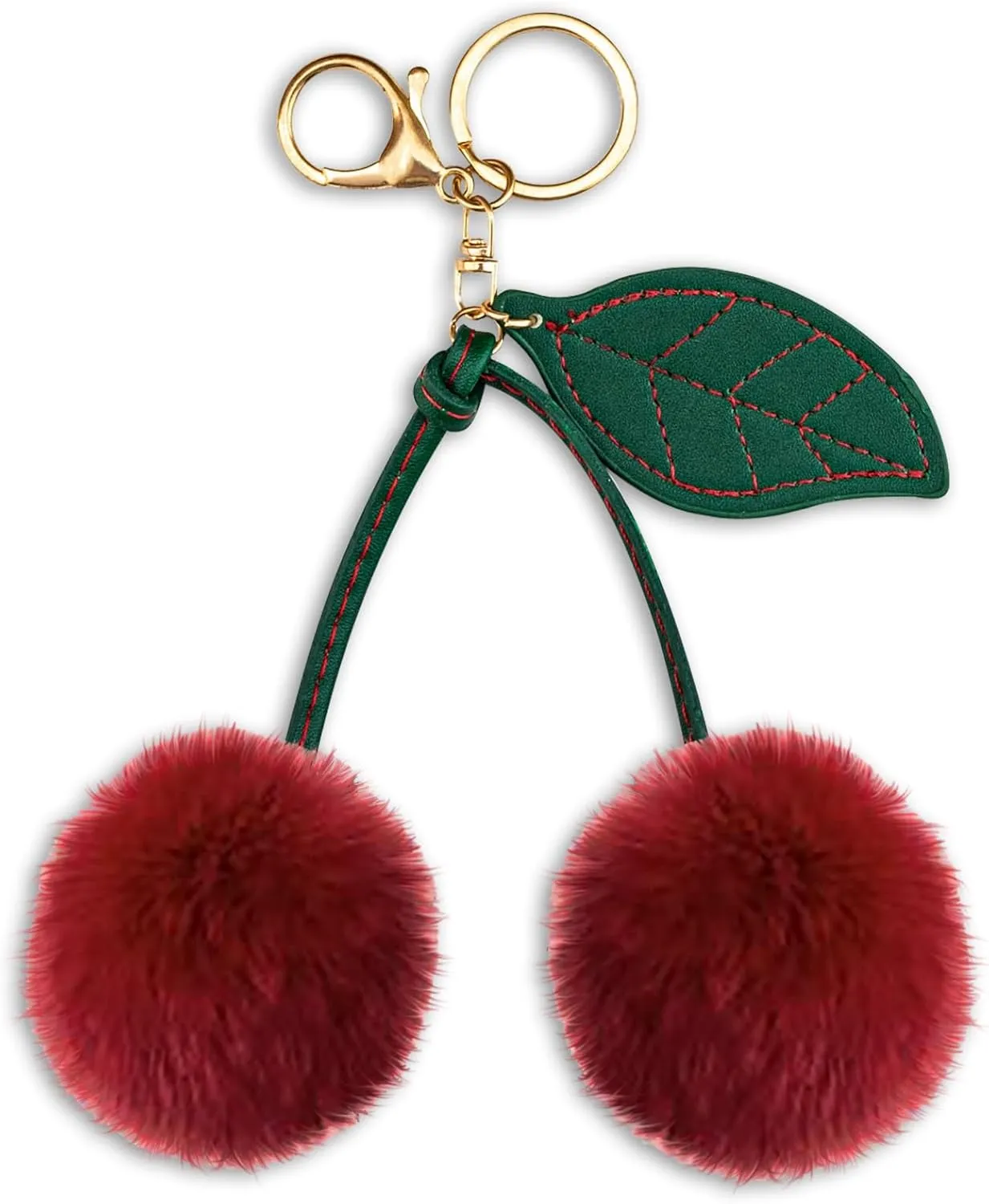 Cherry Keychain Cherry Accessories Bag Charms for Handbags Car Key Chain Christmas Gifts for WomenPlush Keychain Purse Charms Handbags Pendant for Women Girls