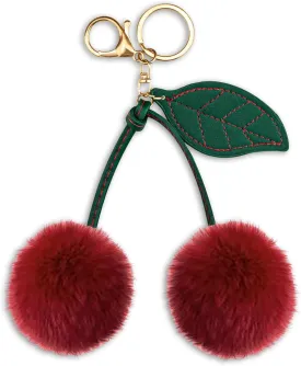 Cherry Keychain Cherry Accessories Bag Charms for Handbags Car Key Chain Christmas Gifts for WomenPlush Keychain Purse Charms Handbags Pendant for Women Girls