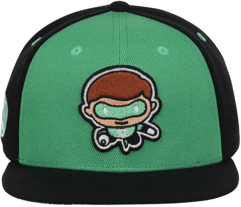 DC Comics Youth Chibi Glow in The Dark Embroidery Adjustable Snapback Hat (One Size)