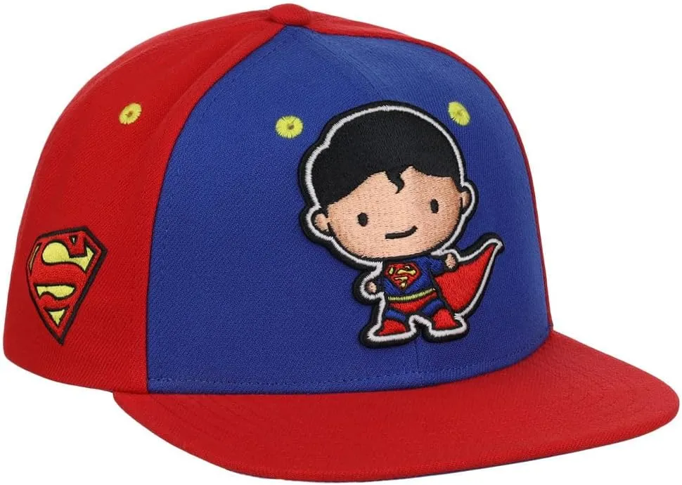 DC Comics Youth Chibi Glow in The Dark Embroidery Adjustable Snapback Hat (One Size)
