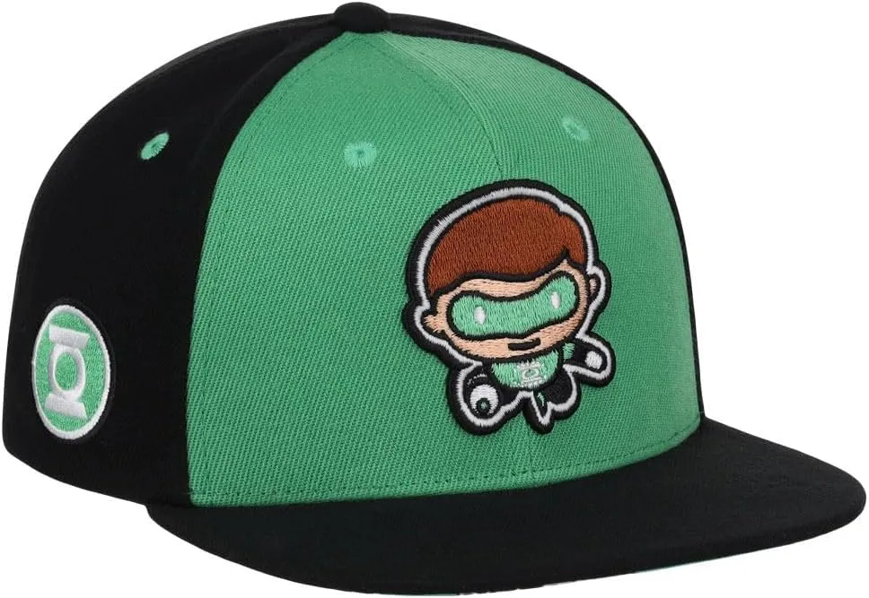 DC Comics Youth Chibi Glow in The Dark Embroidery Adjustable Snapback Hat (One Size)
