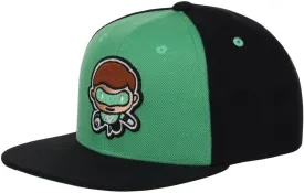DC Comics Youth Chibi Glow in The Dark Embroidery Adjustable Snapback Hat (One Size)