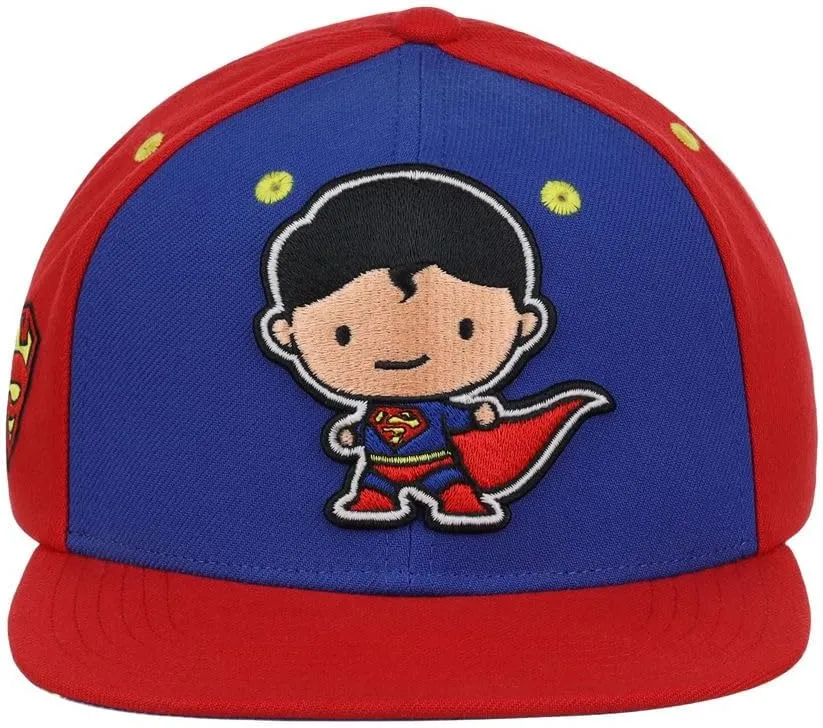 DC Comics Youth Chibi Glow in The Dark Embroidery Adjustable Snapback Hat (One Size)