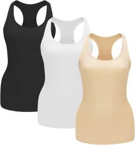 EUYZOU Women Tummy Control Shapewear Tank Tops - Seamless Compression Racerback Vest Body shaper Tank Top