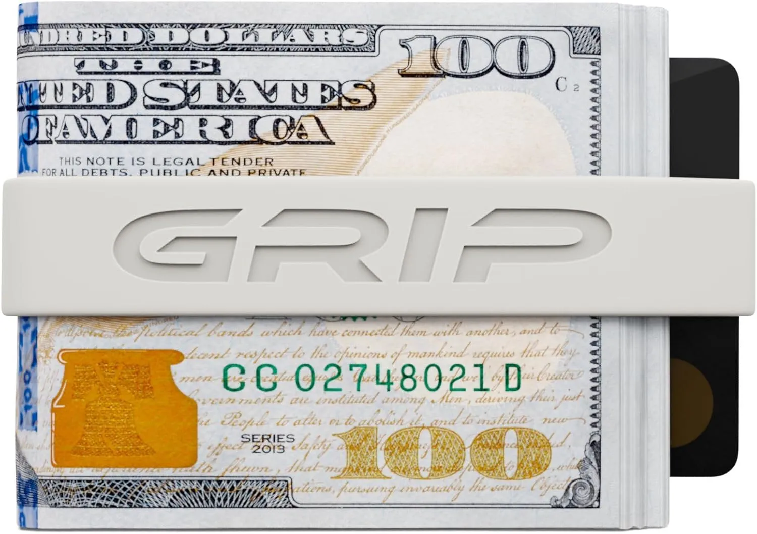 Grip Money Bands (Pack of 3) - GLOW IN THE DARK - Premium Silicone Band for Cash & Cards - Slim & Durable Design