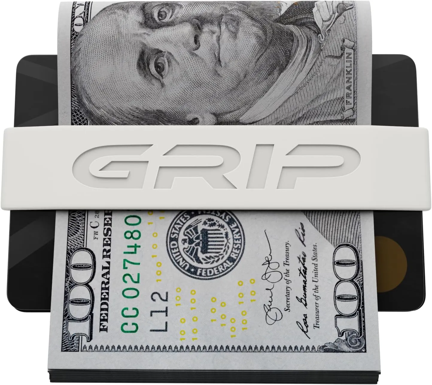 Grip Money Bands (Pack of 3) - GLOW IN THE DARK - Premium Silicone Band for Cash & Cards - Slim & Durable Design