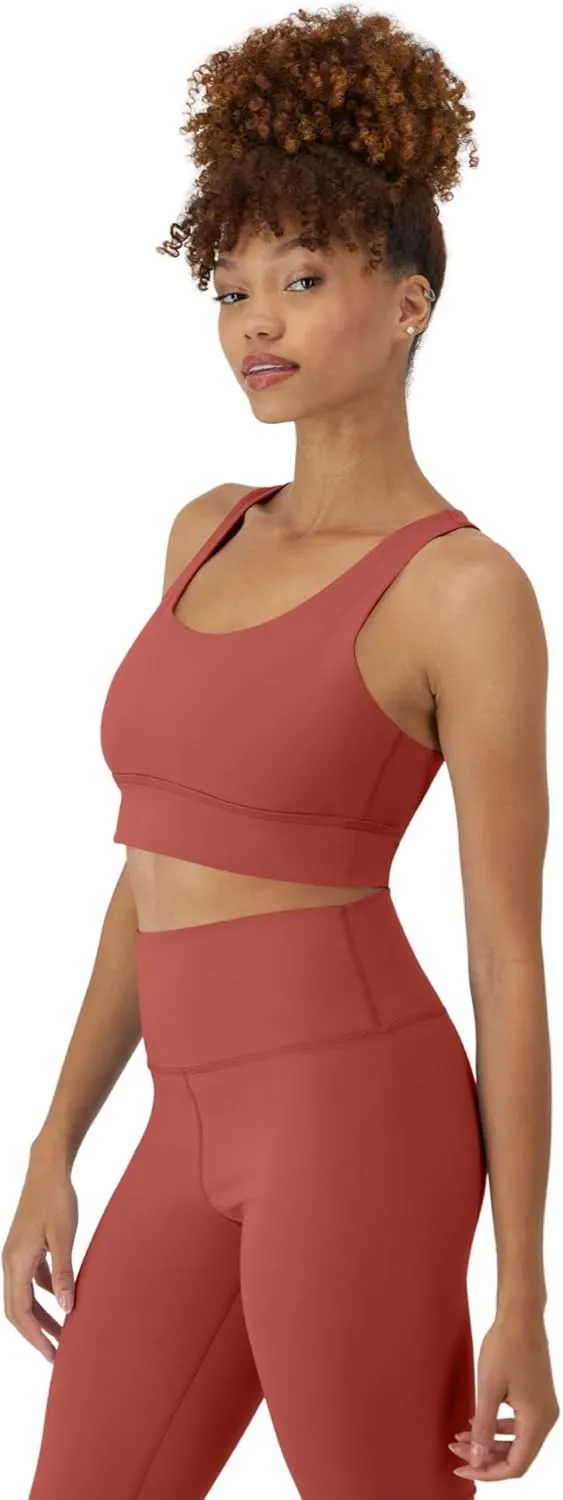Hanes Sports Bra, Racerback Women, Stretch Pullover Crop Top with Cutout