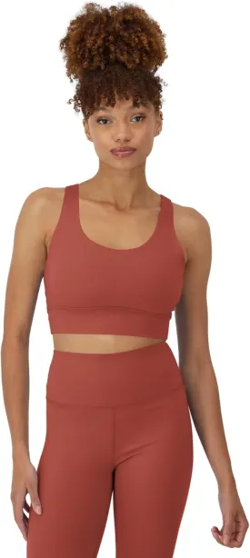 Hanes Sports Bra, Racerback Women, Stretch Pullover Crop Top with Cutout