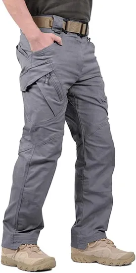 LABEYZON Men's Casual Cargo Work Pants Outdoor Lightweight Military Tactcial Pants for Men with 9 Pockets