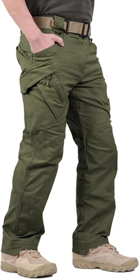 LABEYZON Men's Casual Cargo Work Pants Outdoor Lightweight Military Tactcial Pants for Men with 9 Pockets
