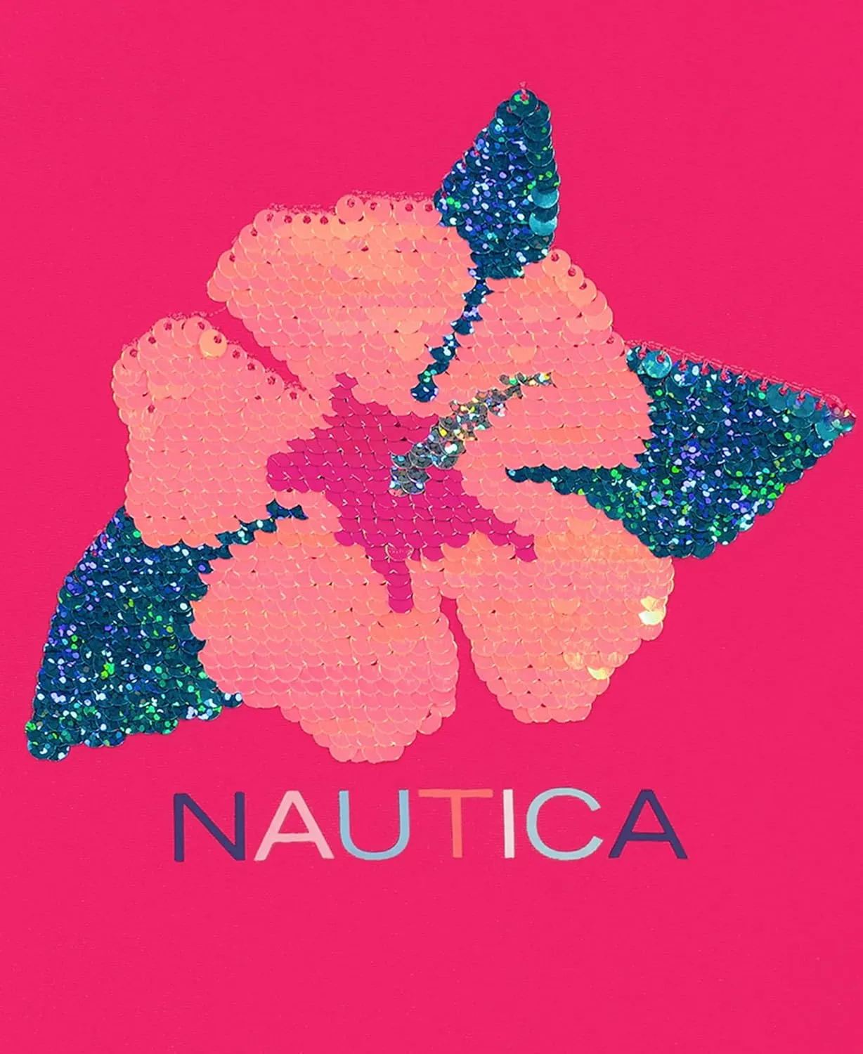 Nautica Girls' One-Piece Swimsuit with UPF 50  Sun Protection, Quick Drying Bathing Suit