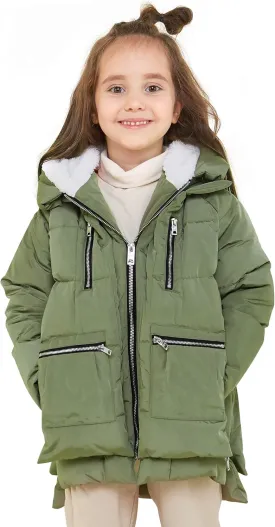 Orolay Children Hooded Down Coat Girl's Quilted Puffer Jacket Boy's Winter Jackets