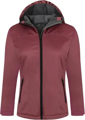 Softshell Jacket Women Fleece Lined Lightweight Jacket Waterproof Coat with Hooded Outdoor Hiking