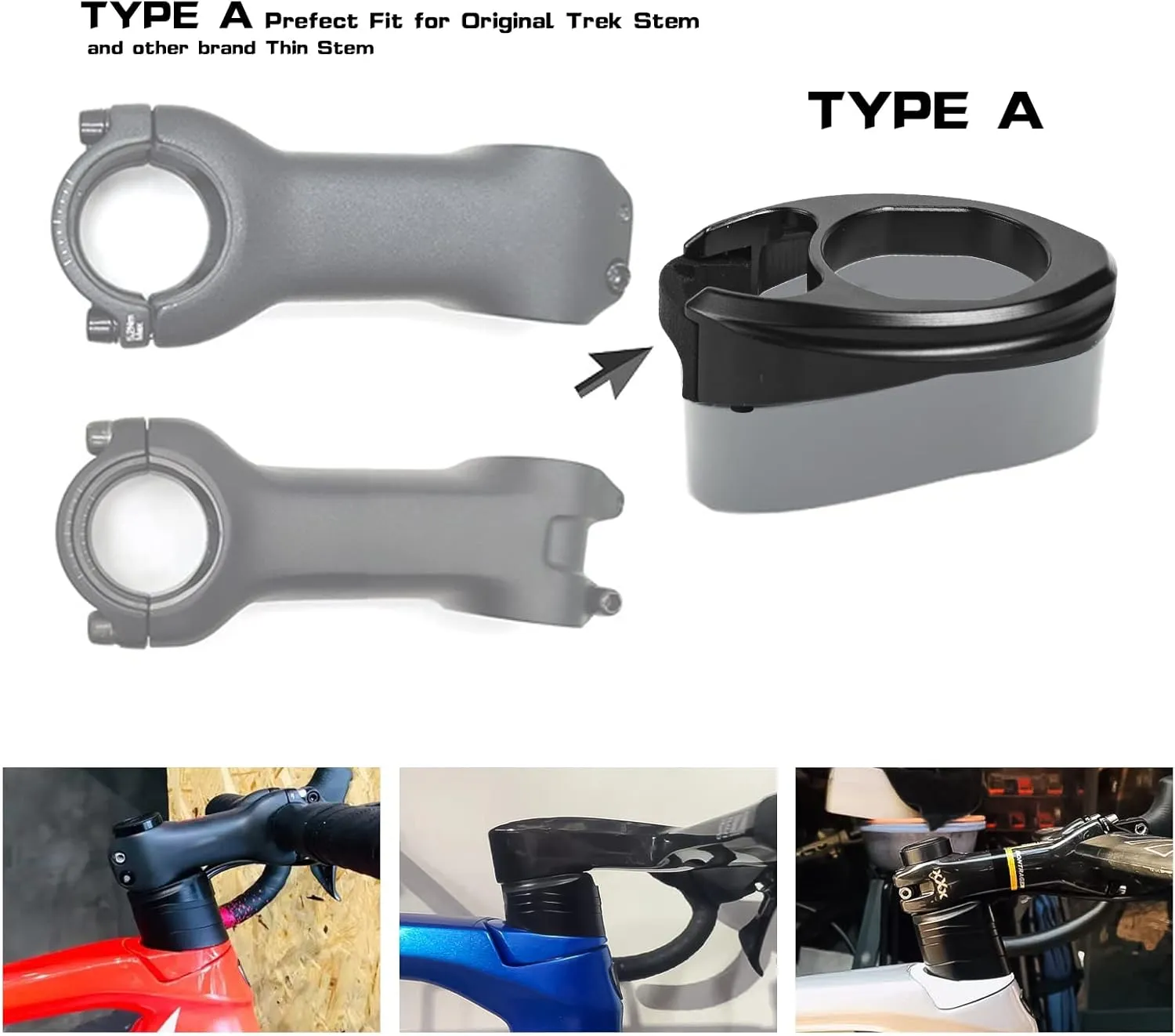 Xotic Tech Headset Stem Cone Cable Routing Adaptor Spacers Compatible with Trek Emonda SL SLR & Madone SL-Type A